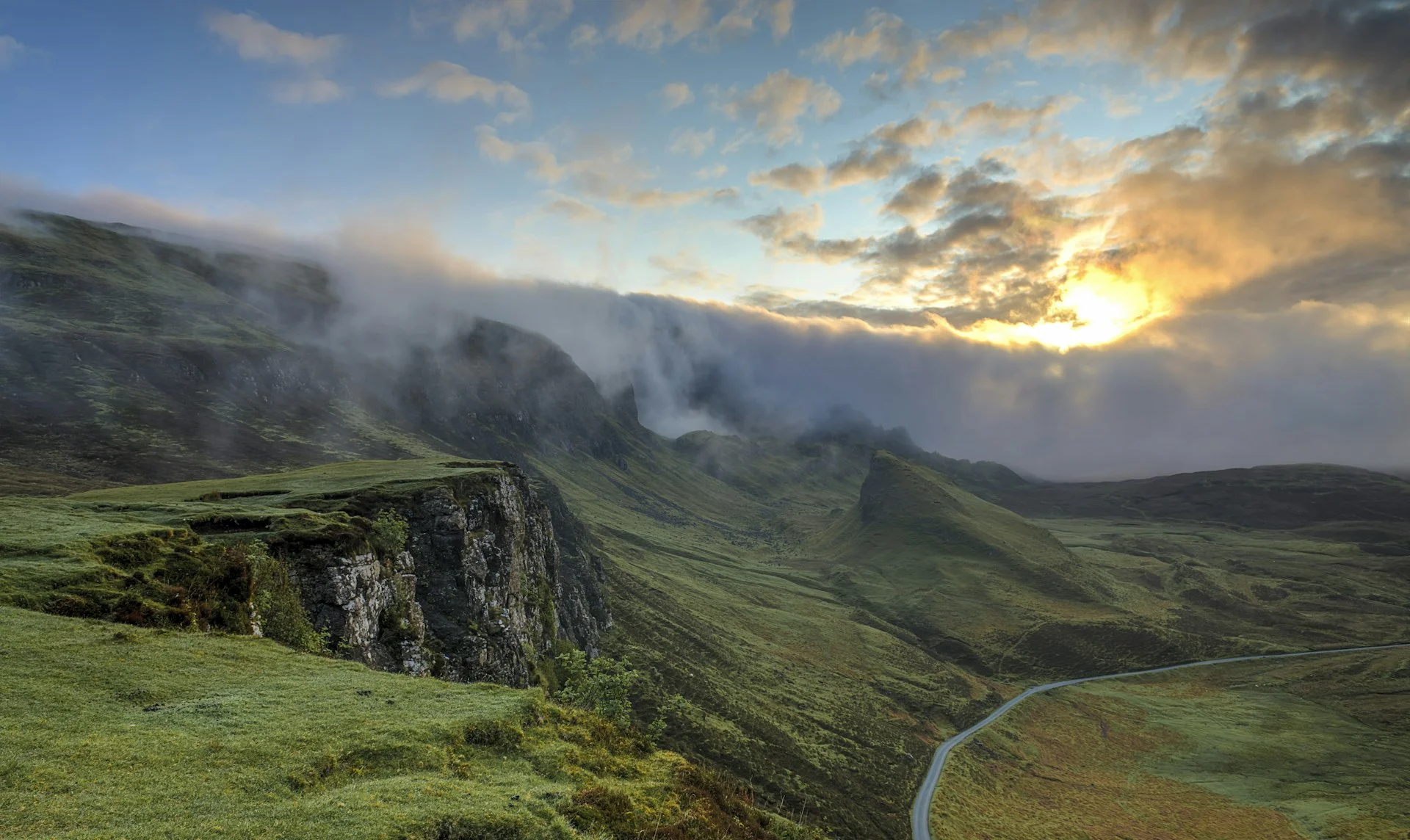Welsh countryside landscape